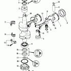40C (TWIN CARB) 6E9-300126 THRU 6E9-309343      (ML) Коленвал и поршни