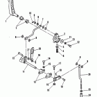 40C (TWIN CARB) 6E9-400231 THRU 6E9-423162      (EL) Gear shift linkage