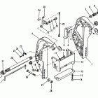 45 JET 0D000750 THRU 0G290584 Transom bracket (50 / 60)(s / n: 0d181999 and below)