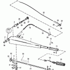 45 JET 0G590000 THRU 0G760299 Steering handle kit