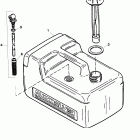 5 (4-STROKE) 0R000001 THRU 0R067089 Tank assembly, fuel (plastic - 3.2 gallon)