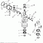 50 (3 CYL.) 0G590000 THRU 0G760299 Crankshaft, pistons and connection rods