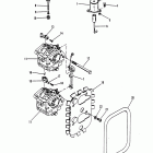 50 (3 CYL.) 6428681 THRU 0B122929 Carburetor linkage and choke solenoid