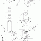 50 (4-STROKE) 0G760300 THRU 0T178499 Компоненты механизма гидроподъема Power Trim