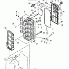 50 (4-STROKE) 0G760300 THRU 0T178499 ГОЛОВКА ЦИЛИНДРА