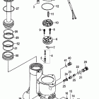 50MH 0N051023 THRU 0N056164 Компоненты механизма гидроподъема Power Trim