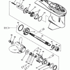 55 (3 CYL.) 0G290585 THRU 0G589999 Gear hsg(prop shaft)(60 sea / mara / big foot, 3 jaw rev...