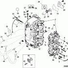 60 (3 CYL.) 0G590000 THRU 0G760299 БЛОК ЦИЛИНДРОВ