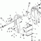 60 EFI (4 CYL.)(4-STROKE) 0T409000 THRU 1B344306 Кронштейн крепления к транцу