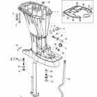 60 EFI (4 CYL.)(4-STROKE) 1C000001 THRU 1C050251 Корпус вертикального вала