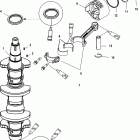 60 EFI (4 CYL.)(4-STROKE) 1C050252 & Up Коленчатый вал, поршни и шатуны