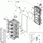 60 EFI (4 CYL.)(4-STROKE) 1C050252 & Up ГОЛОВКА ЦИЛИНДРА