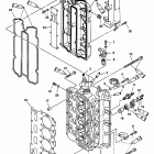 90 (4-STROKE) 0G960500 thru 0T800999 ГОЛОВКА ЦИЛИНДРА