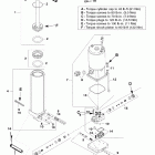 90 (4-STROKE) 0G960500 thru 0T800999 Компоненты механизма гидроподъема Power Trim