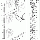 90 (6 CYL.) 6436123 AND UP Fuel pump and fuel lines (old style fuel pump)