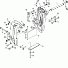 90 DFI (3 CYL.)(1.5L) 0T980000 THRU 1B226999 Кронштейн крепления к транцу