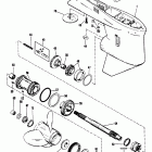 MAGNUM II 0B242885 THRU 0C100860 Gear housing(propeller shaft)(casting #1655-9572c)
