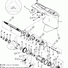 MAGNUM III 0G303046 THRU 0G760299 Корпус редуктора, вал гребного винта( s / n-0g437999 and...