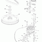 V-115 DFI (2.5L) 0G960500 THRU 0T178499 Flywheel and alternator