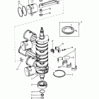 V-135 0A904646 THRU 0C100860 Коленчатый вал, поршни и шатуны