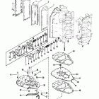 V-135 0A904646 THRU 0C100860 Выпускной коллектор и выпускная плита