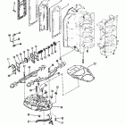 V-135 0C100861 THRU 0C239552 Выпускной коллектор и выпускная плита