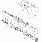 V-135 0C100861 THRU 0C239552 Gear housing(propeller shaft) (standard rotation)