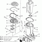 V-135 DFI (2.5L) 0G760300 THRU 0G960499 Корпус вертикального вала и выпускная труба