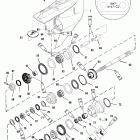 V-150 (EFI) 0G303046 THRU 0G760299 Gear hsg(prop shaft)(cntr rotation) (s / n-0g438000, up)