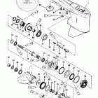 V-150 (EFI) 0G303046 THRU 0G760299 Gear hsg(prop)(cntr rotation) (s / n-0g437999, below)