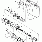 V-150 (MAG/EFI) 0D082000 THRU 0G303045 Gear housing(prop shaft)1.78:1 gear ratio 4.25