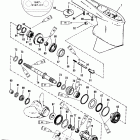 V-150 0G303046 THRU 0G760299 Gear housing(propshaft-counter-s / n-0g437999 & below)