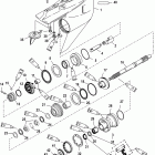 V-150 DFI (2.5L) 0G590000 THRU 0G760299 Корпус редуктора, вал гребного винта - обратное вращение