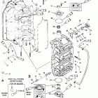 V-150 DFI (2.5L) 0G590000 THRU 0G760299 Блок цилиндров и торцевые крышки