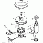 65 JET 0D283222 THRU 0G760299 Flywheel and starter motor (usa-0g437999 / bel-9926999 &...