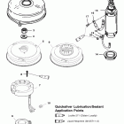 65 JET 0D283222 THRU 0G760299 Flywheel and starter motor (usa-0g438000 / bel-9927000 &...