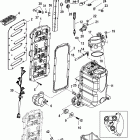 V-150 EFI (2.5L) 0T409000 THRU 0T800999 Air handler components
