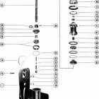 70 (3 CYL.) 4571652 THRU 5579016 Gear housing assembly, complete (serial group no. 4)(pag...