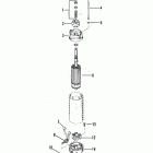 70 (3 CYL.) 5579017 THRU 6428680 Starter motor assembly - bosch