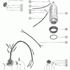 70 (3 CYL.) 7087823 THRU 7145937 Starter motor, starter solenoid and rectifier assembly
