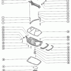 70 5361993 THRU 5702219 Shift linkage and exhaust plate