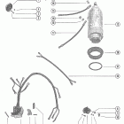 70 5361993 THRU 5702219 Starter motor, starter solenoid and rectifier assembly