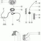 70 5361993 THRU 5702219 Flywheel, switch box, ignition coil and stator assembly