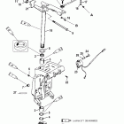 V-175 (EFI) 0G760300 THRU 0G960499 Поворотный кронштейн и рычаг рулевого управления