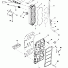 V-175 (EFI) 0G960500 THRU 0T408999 Блок лепестковых клапанов и головка блока