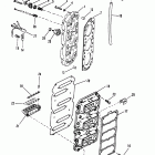 V-175 (MAG/EFI) 0D082000 THRU 0G303045 Блок лепестковых клапанов и головка блока