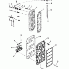 V-175 (SKI) 0C100861 THRU 0C239552 Блок лепестковых клапанов и головка блока