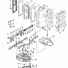 V-175 (SKI) 0C100861 THRU 0C239552 Выпускной коллектор и выпускная плита