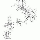 V-175 (SKI) 0C239553 THRU 0D081999 Рычаг дросселя и вал механизма переключения передач