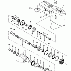 V-175 0C100861 THRU 0C239552 Gear housing (propeller shaft) (counter rotation)